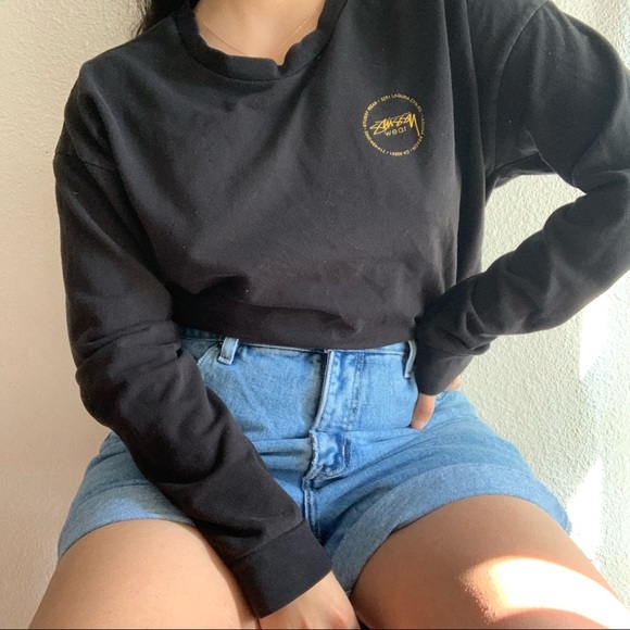 Stussy Tops - Stussy black pullover sweatshirt